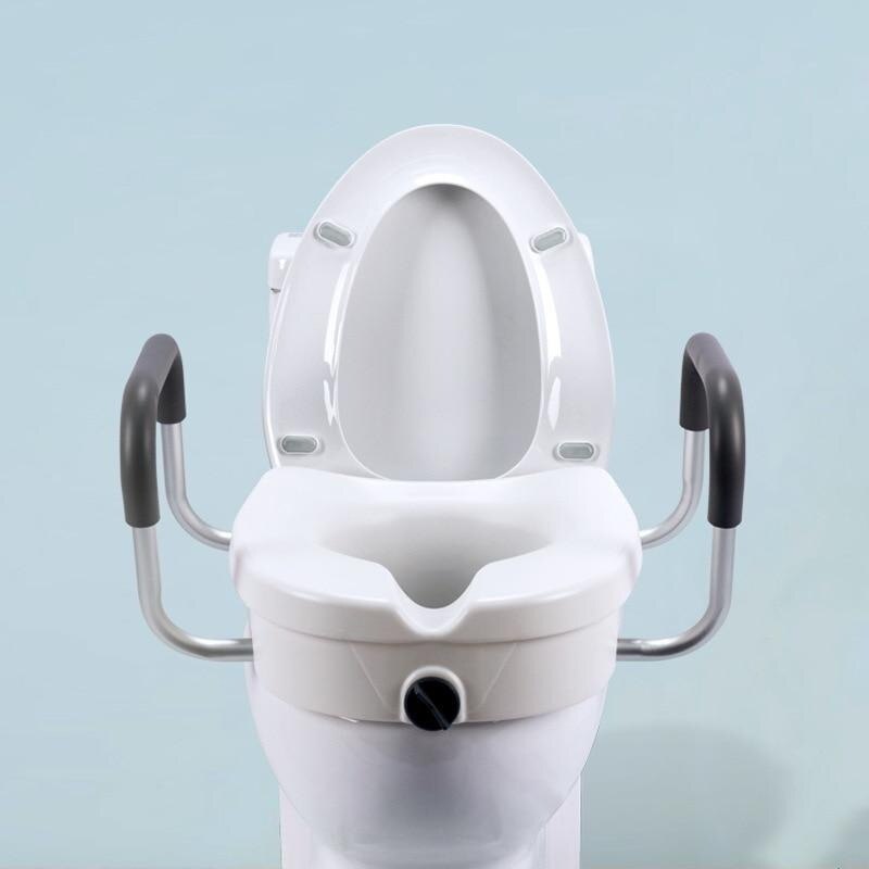 Cheap Removable Raised Toilet Seat With Arms Handles Padded